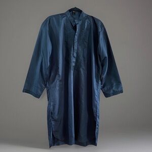 Afghanistan Traditional Shirt Robe Shirt Black Embroidery Men Shirt Pants New